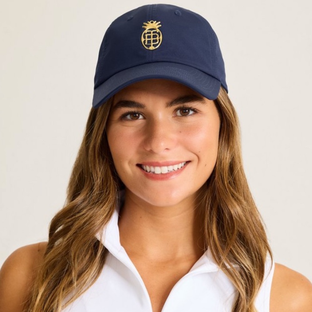 Navy Cap with Gold Pineapple Emblem - Picture 3 of 3